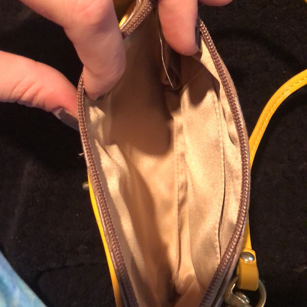 Coach gold and yellow wristlet - Picture 2 of 5